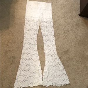 Show me your mumu white lace pants